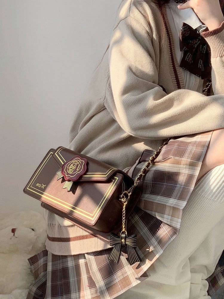 Fold-over Flap Letter from Rose Shoulder Bag